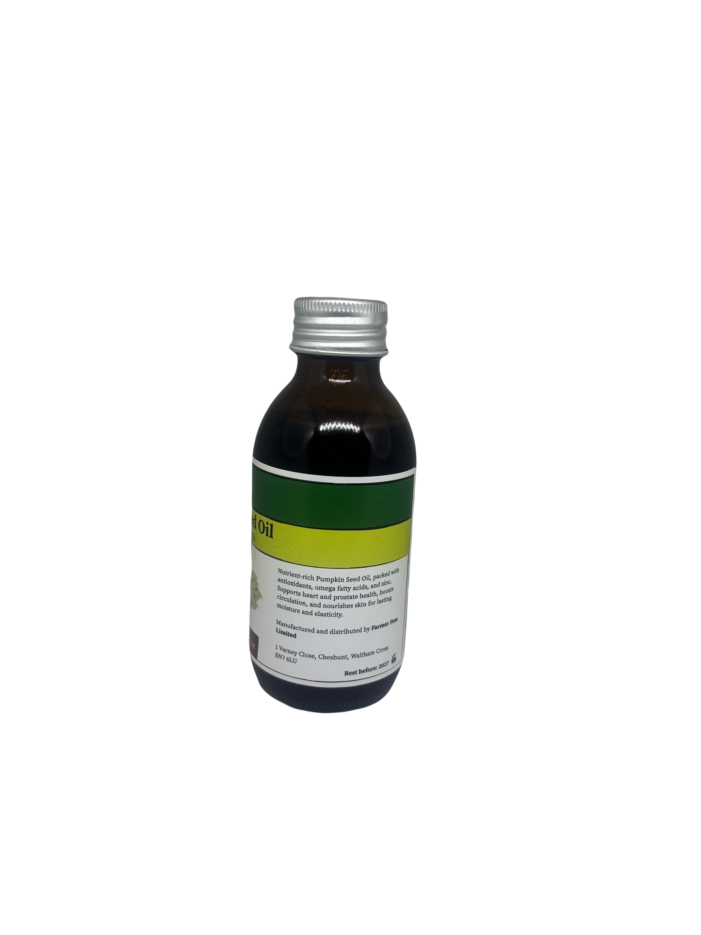 Pumpkin seed oil 100% Extra Virgin cold pressed Organic