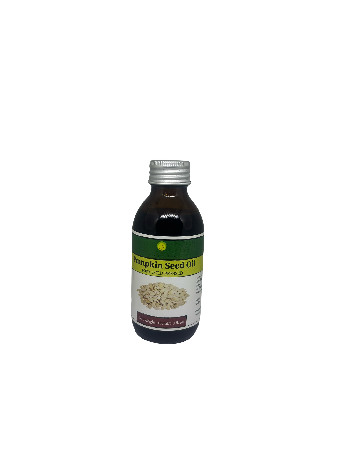 Pumpkin seed oil 100% Extra Virgin cold pressed Organic