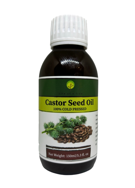 Castor seed oil 100% Extra virgin cold pressed Organic