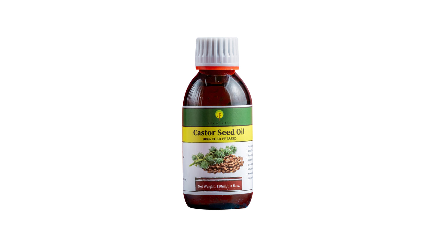Pure Cold-Pressed Castor Oil – Nourishment for Hair, Skin & Wellness Hexane-free
